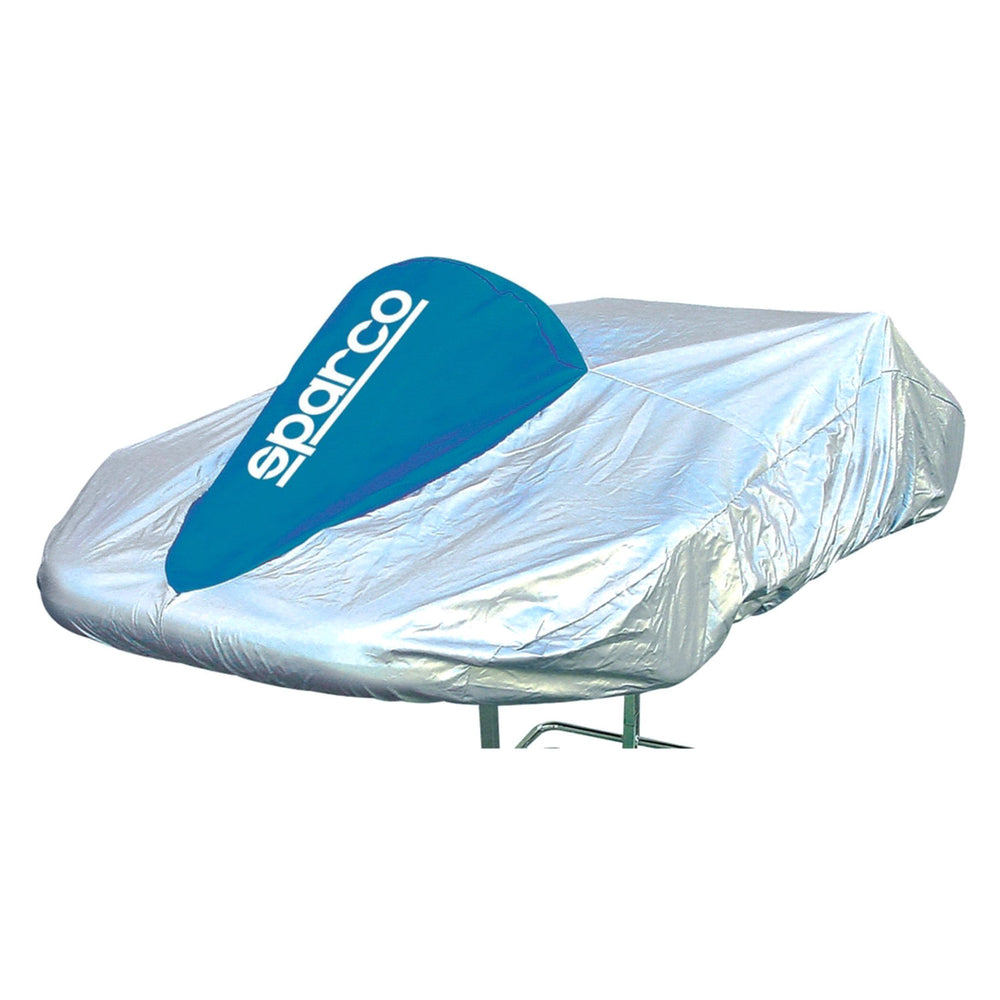 Sparco Kart Cover Silver/Blue