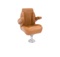 LCI LOW BACK HELM SEAT W/ RECLINE COGNAC
