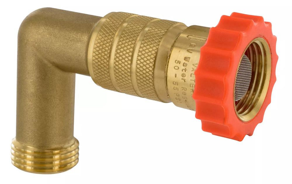 WATER REGULATOR 90 DEGREE W/HOSE SAVER