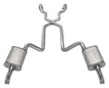 ~(60 lbs. 60X14X14)~ 1975-80 Corvette C3 2.5IN Crossmember Back w/ Xpipe Exhaust System