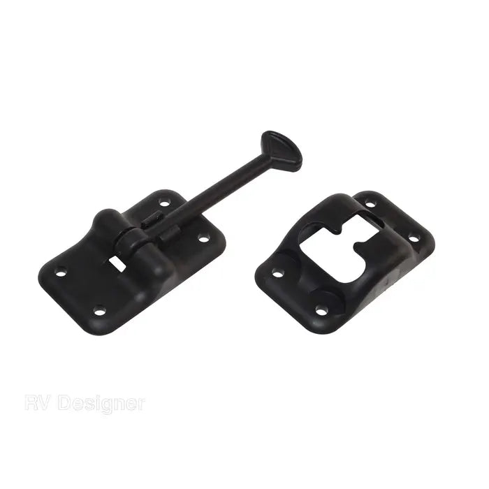 ENTRY DOOR HOLDER PLASTIC T 3 1/2IN BLACK