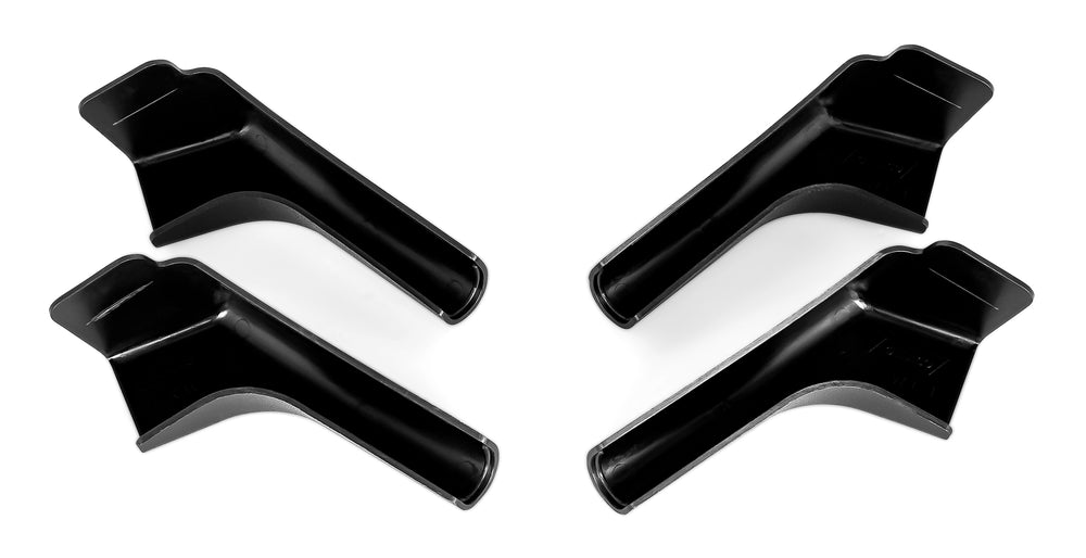 GUTTER SPOUT WIDE/LONG BLACK 4PK (2 LEFT/2 RIGHT)BILINGUAL