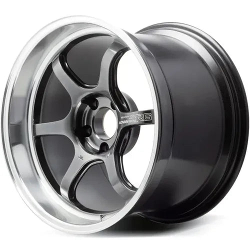 Advan R6 18x10.5 +32 5-112 Machining & Racing Hyper Black Wheel