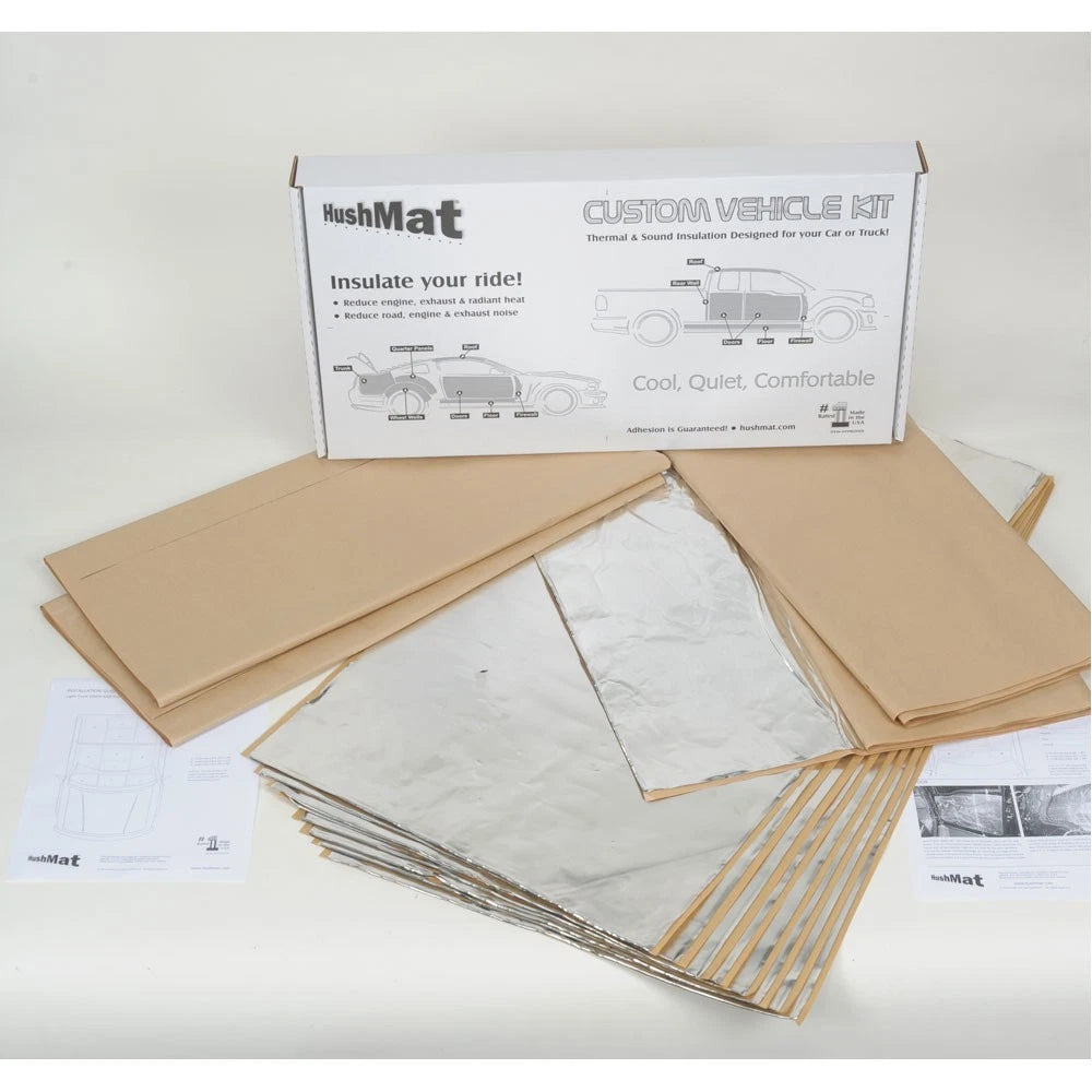 COMPLETE SUV INSULATION KIT 4 DOOR POLYMER BLACK BACKING SILVER