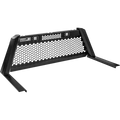 GUARDIAN HEADACHE RACK WITH SMOOTH BLACK UPRIGHTS SMOOTH BLACK CENTER SIZE 4