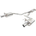 1517 MUSTANG ECOBOOST/GT TWIN 2.5IN SS CATBACK EXHAUST SYS W/ 3IN OVAL REAR MUFFLER