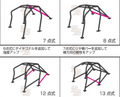 Cusco Sfty 21 2-Psgr 6-Pt BLK Roll Cage 70-71 Datsun 240Z(S30-Series I Only) Arnd Dsh(S/O-No Cancel)