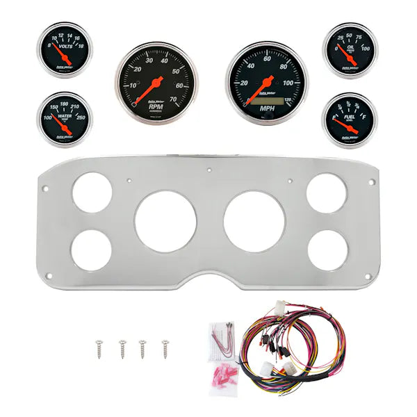 AutoMeter black gauge