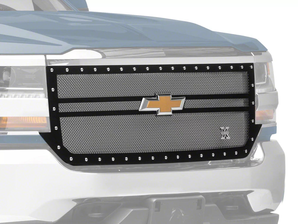 1618 SILVERADO XMETAL GRILLE BLACK STEEL REPLACEMENT