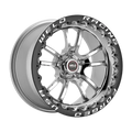 Weld S76 17x11 / 5x115mm BP / 6.2in. BS Black Wheel (High Pad) - Non-Beadlock