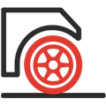 Weld auto part close-up