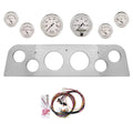 AutoMeter Old Tyme White 60-61 GMC Truck Billet Panel/Gauge Kit - 3-1/8in. (x2) & 2-1/16in. (x4)