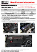 HKS Honda Civic Type R (FL5/FK8) Dry Carbon Fiber Engine Cover