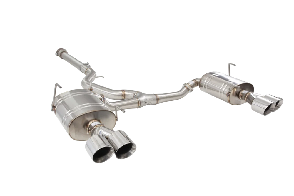 22C SUBARU VB WRX 304SS 3IN CATBACK EXHAUST SYS W/ QUAD TIPS GRAY