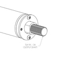 FLOORSHIFT TILT COLUMN: 2 IN DIA; 3