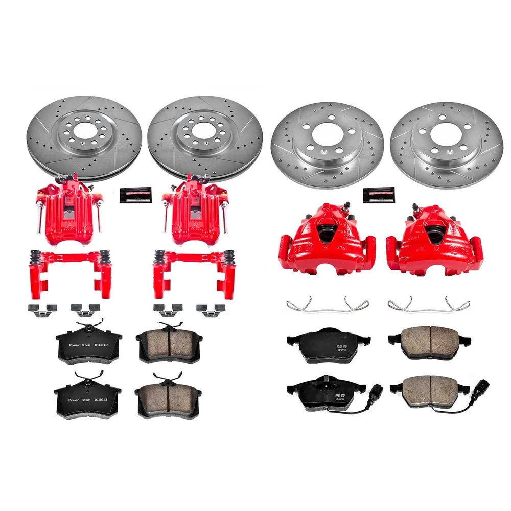 Power Stop 00-06 Audi TT Quattro Front & Rear Z23 Evolution Sport Brake Kit w/Calipers