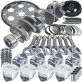 Eagle Chevy 350 1Pc 3.750in Crank 5.700in I-Beam Rods 4.060in Pistons 153 Tooth FP Balanced Assembly