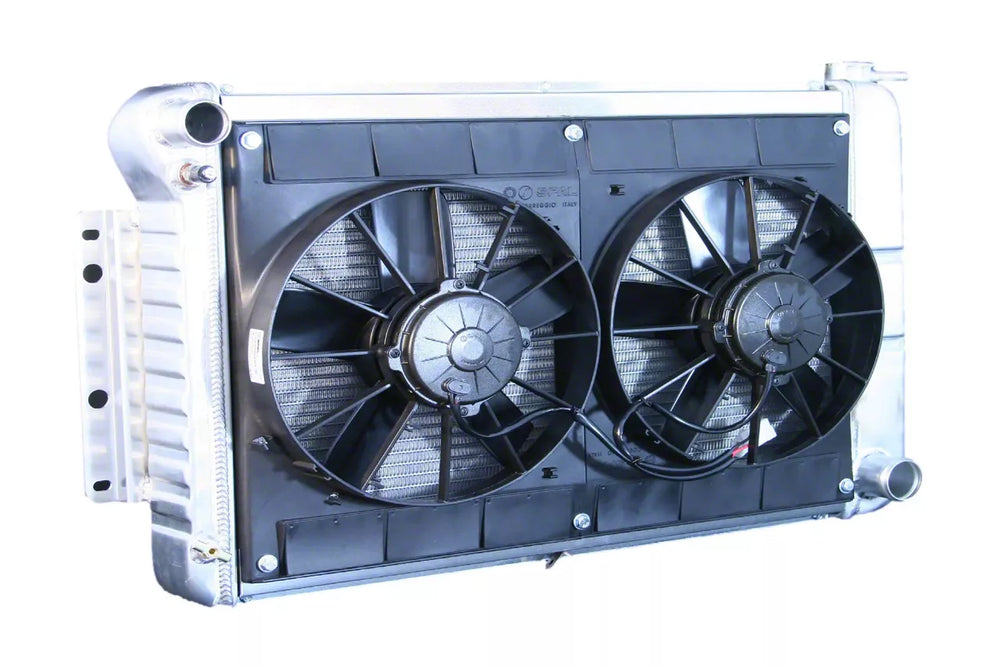 Radiator w/Fans Camaro 67-69 BBC Man Trans Raw