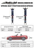 Buddy Club Sport Spec Damper Coilovers Kit Mazda Miata ND 15