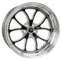 Weld S76 15x10.33 / 5x120mm BP / 7.5in. BS Black Wheel (Medium Pad) - Polished Single Beadlock MT
