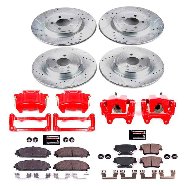 Power Stop 06-11 Dodge Charger Front & Rear Z23 Evolution Sport Brake Kit w/Calipers
