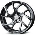 Versus VMF C-01 19x8.5 +45 5x108 Diamond Cut / Shining Black Metal