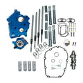S&S Cycle 2017+ M8 Oil Cooled Cam Chest Kit w/o Cam - Chrome Pushrod Tubes & Chain Tensioner