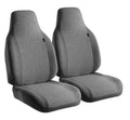 SEMICUSTOM FIT FRONT BUCKET SEATS WITH ADJUSTABLE HEADRESTS GRAY