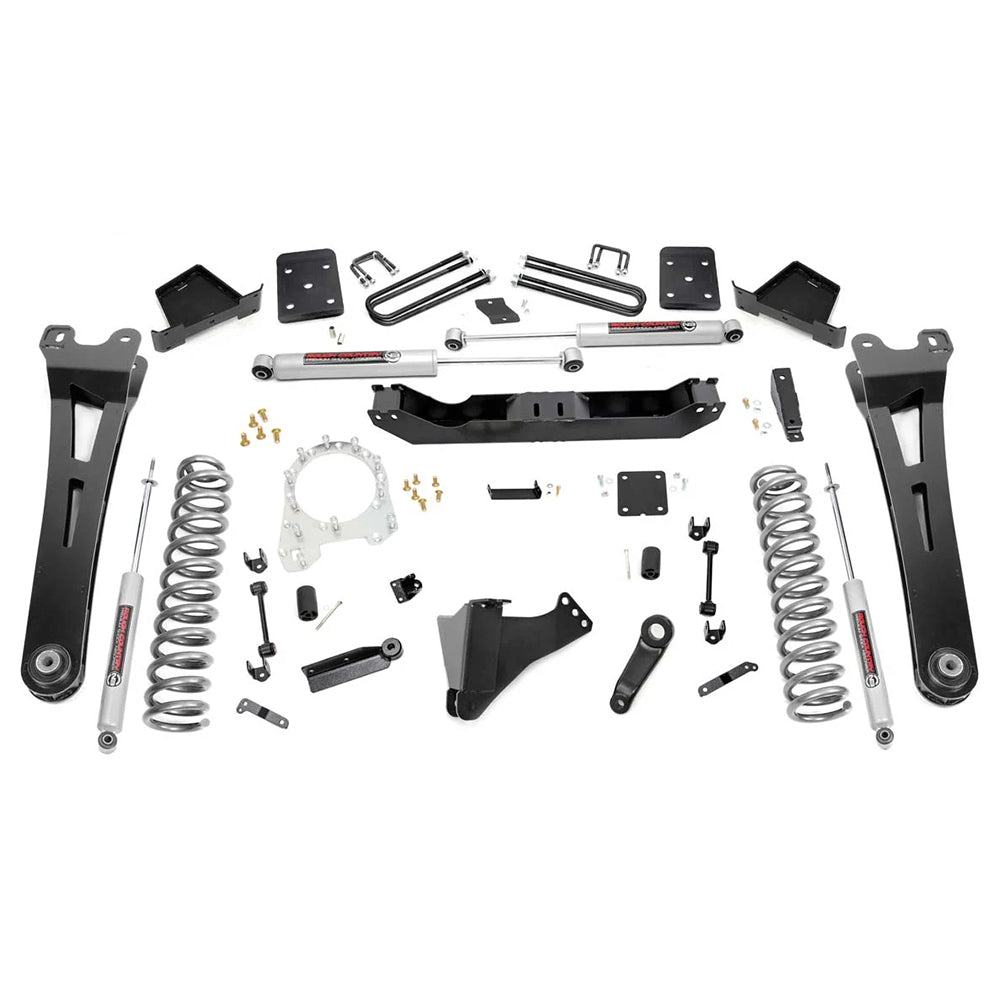 1x 512BOX1 6 Inch Lift Kit Radius Arm No OVLD Ford Super Duty 4WD (17-22)