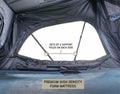 Overland Vehicle Systems XD Sherpa S3S - Soft Sided Roof Top Tent 3 Person Grey Body Black Rainfly