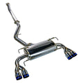Remark 08-14 Subaru WRX STi GR Hatch Cat-Back Exhaust w/ SS Quad Tips (Non-Resonated)