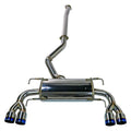 Remark 08-14 Subaru WRX STi GR Hatch Cat-Back Exhaust w/ SS Quad Tips (Non-Resonated)