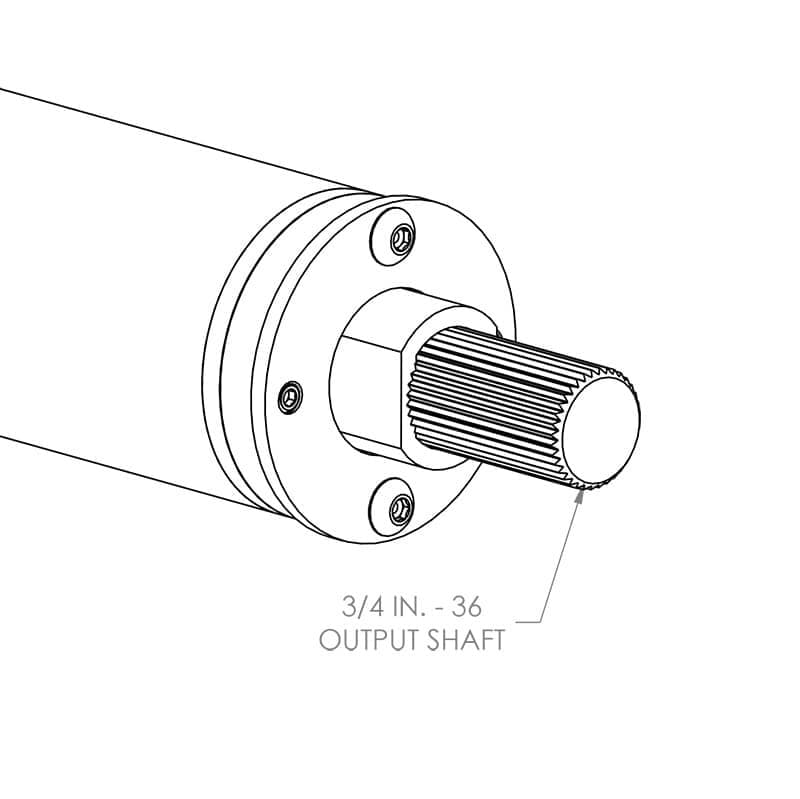 COLMN SHFT 3/4-36 BLK 35'