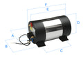 AQUAH WATER HEATER 500W 60L 15G 120