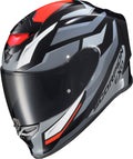 EXO-R1 AIR FULL FACE HELMET RAVEN BLACK/RED/GREY SM