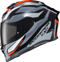 EXO-R1 AIR FULL FACE HELMET RAVEN BLACK/RED/GREY SM