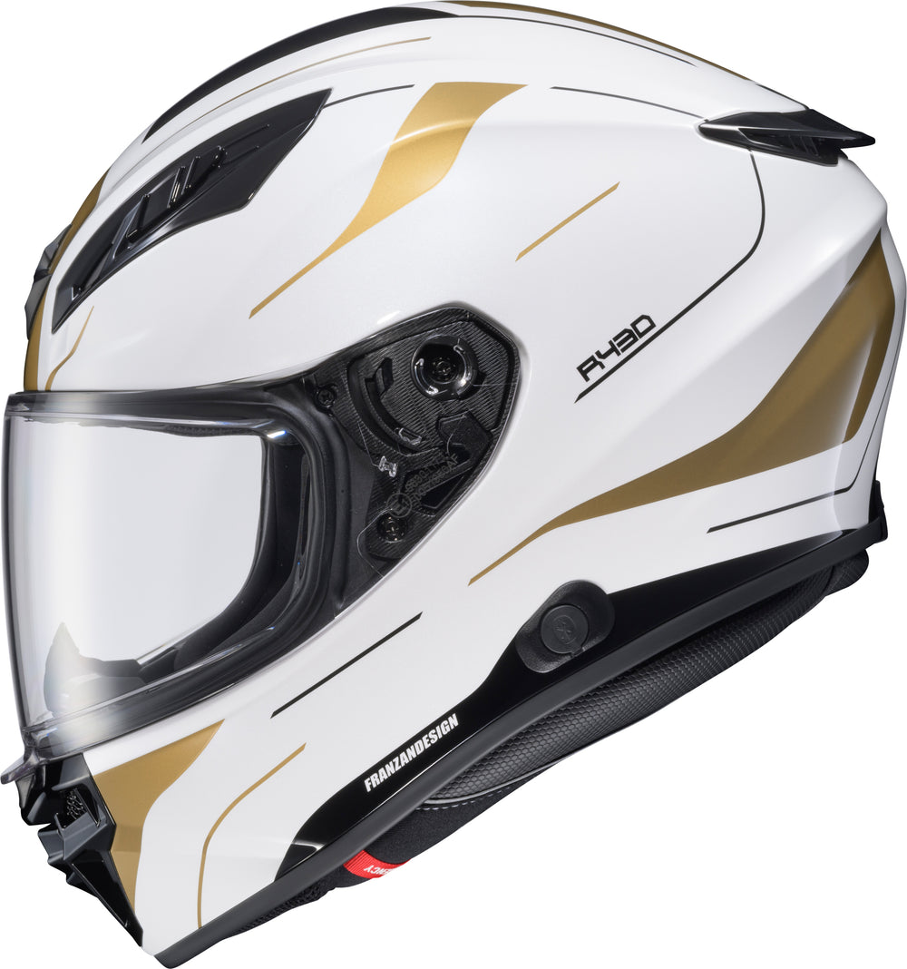 EXO-R430 FULL FACE HELMET CUTLASS WHITE/GOLD MD