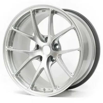 BBS RI-A 18x10.5 5x120 ET37 Diamond Silver Wheel -82mm PFS/Clip Required