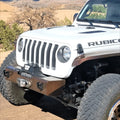 ~(35 lbs. 72X16X11)~ 18-Current - JL-JLU-JT Helix Front Bumper Non Winch - Kit - Semi Gloss Black Powder Coat Aluminum Semi Gloss Black PC