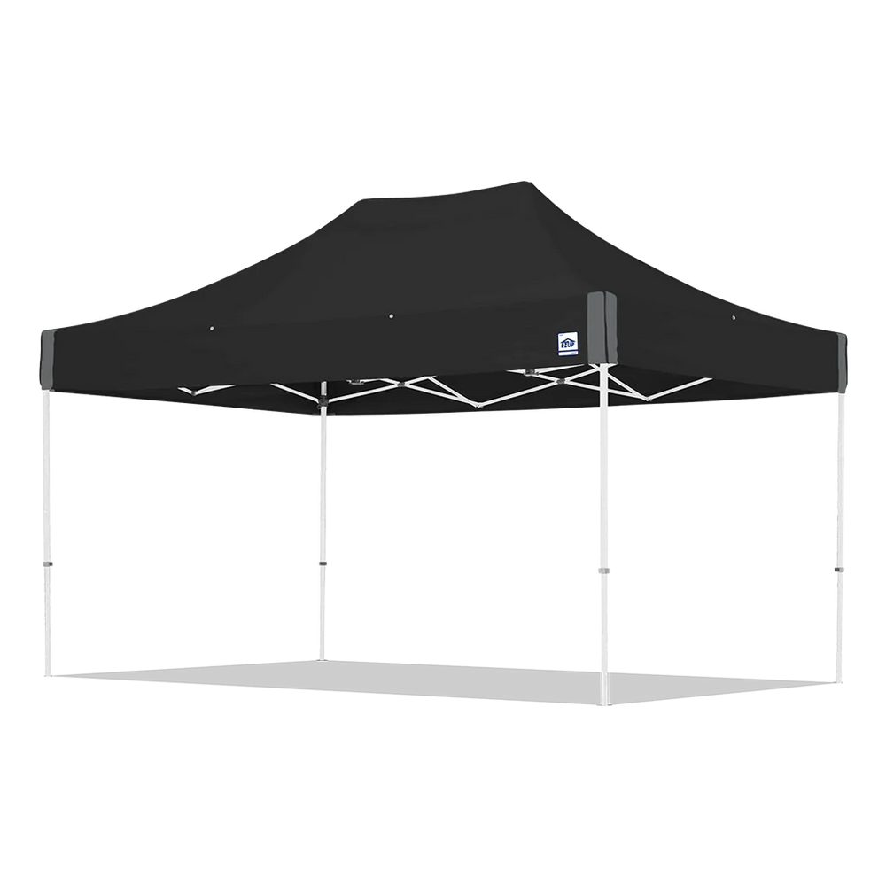 ECLIPSE 15FT(4.5M) STL SHELTER WHITE FRAME & BLACK TOP