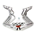 BBC Side Mount Headers - Silver - 63-82 Vette