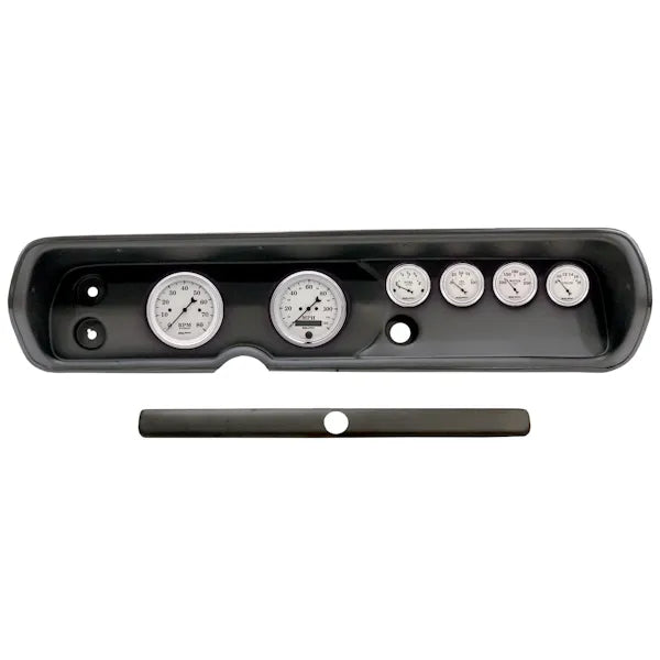 DIRECT FIT DASH KIT (3 3 8in X2 2 1 16in X4) CHEVY CHEVELLE 64-65 OLD-TYME WHITE