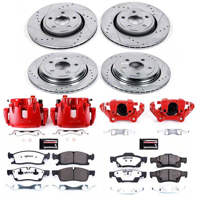 Power Stop 11-17 Dodge Durango Front & Rear Z23 Evolution Sport Brake Kit w/Calipers