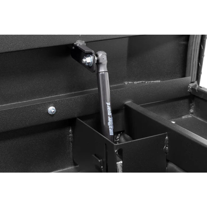 SADDLE BOX ALUMINUM FULL LOW PROFILE TEXTURED MATTE BLACK 11.0 CU FT