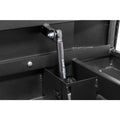SADDLE BOX ALUMINUM FULL LOW PROFILE TEXTURED MATTE BLACK 11.0 CU FT