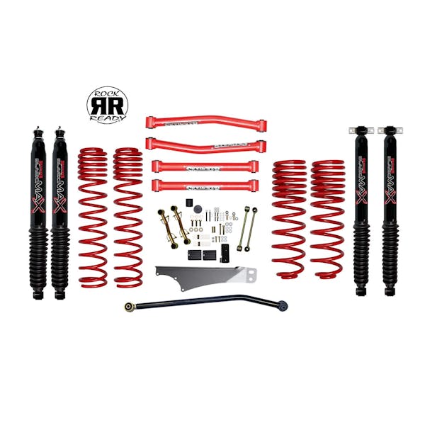 JK 2DR 5"RED KT W/BLACK MAX