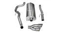 3.0 Cat-Back Dual Rear Exit with Single 4.0 Black Pro-Series Tips