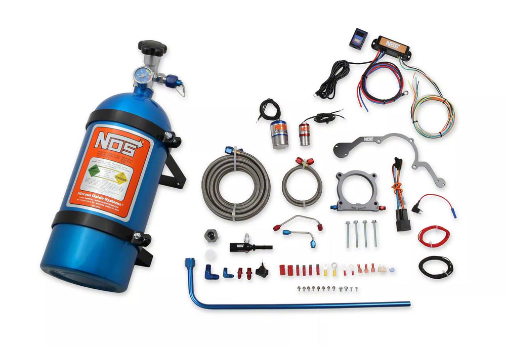 Plate Wet Nitrous System Ford 2018-2021 Ford Mustang W/ 5.0L Coyote V8 Engine Includes 10 Lb Blue Bottle And 80MM Plate NOS