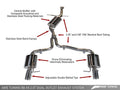 AWE Tuning Audi B8 A5 2.0T Touring Edition Single Outlet Exhaust - Polished Silver Tips