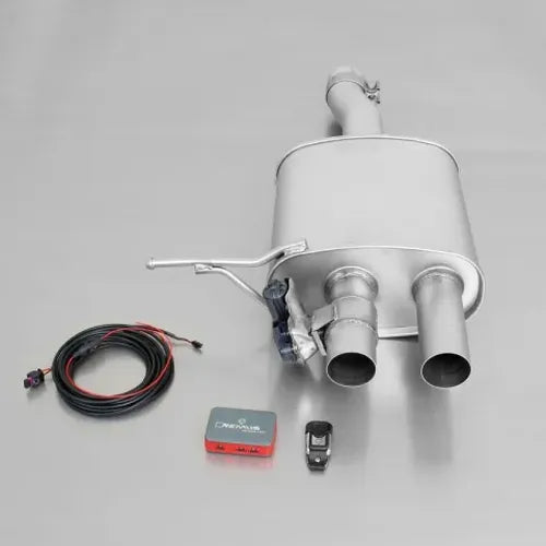 Remus 2014 Mini Cooper S F56 (Excl Facelift) 2.0L Turbo Axle Back Exhaust w/Blk Chrome Tail Pipe Set
